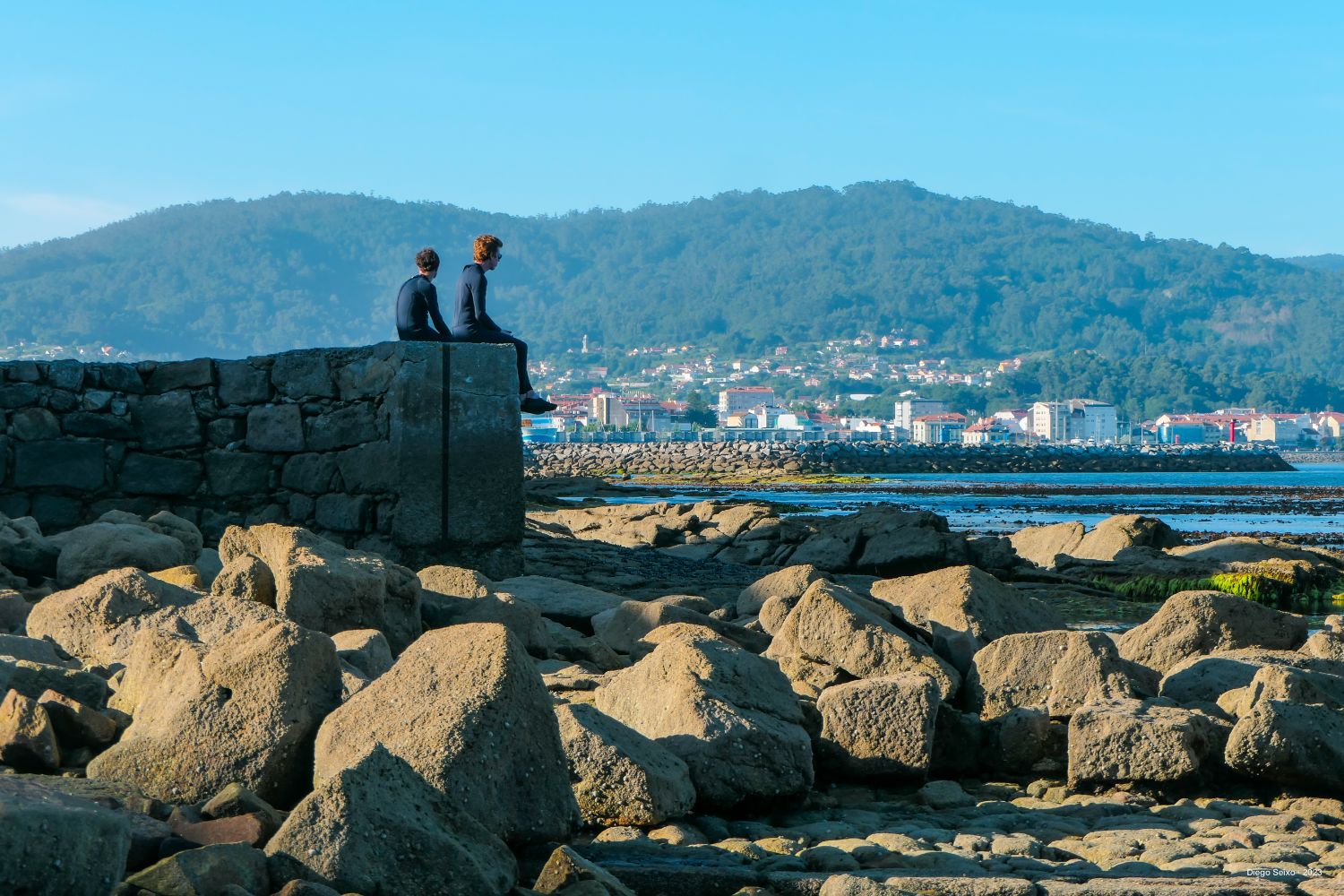 Marc y Esteban minutos antes de empezar la función (crédito: Diego Seixo)