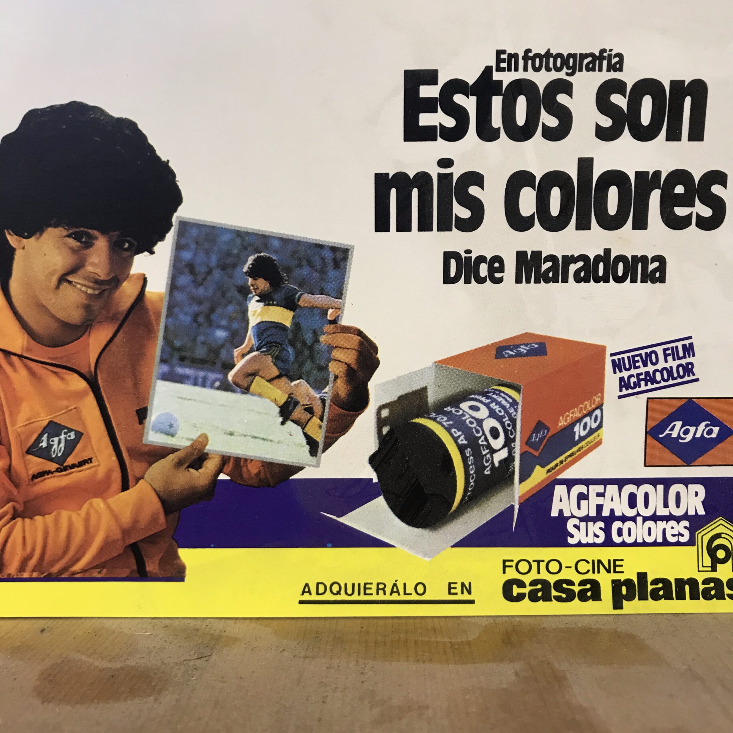 A Maradona poster