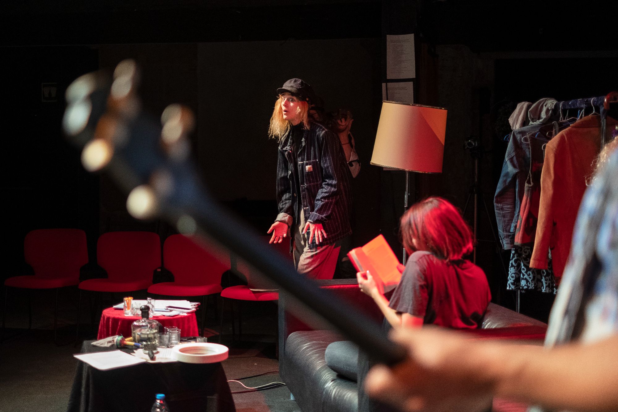 La actriz Laura Weissmahr en la sala Joan Brossa (Barcelona, 2018)